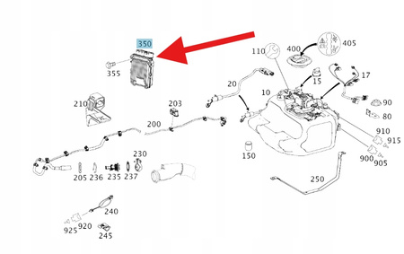 STEROWNIK ADBLUE MERCEDES GL W164 R W251 OE A6429006601