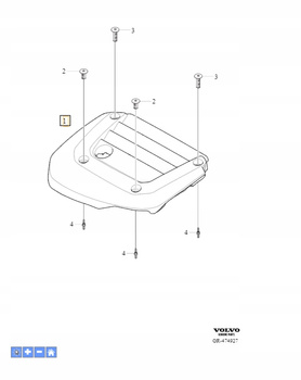 Obudowa silnika Volvo OE 32138976
