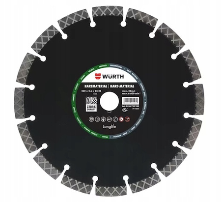 WURTH Tarcza diamen. Longlife, do granitu 350/25,4
