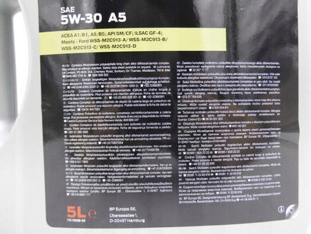 2x OLEJ FORD FORMULA F 5L A5 5W-30 15CF54