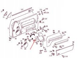 Mercedes R129 Pre Lift panel przełączników foteli z pamięcią A1297200322