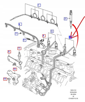 PRZEWÓD PALIWOWY FORD MONDEO Mk3 2000-02 2.0 TDCI