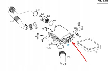 OBUDOWA FILTRA POWIETRZA MERCEDES SPRINTER W907 OE A9075280000