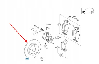 TARCZE HAMULCOWE PRZÓD MERCEDE W168 A1684210712