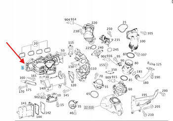 KOLEKTOR DOLOTOWY SSĄCY DIESEL 2.2 M646 MERCEDES OE A6460902337
