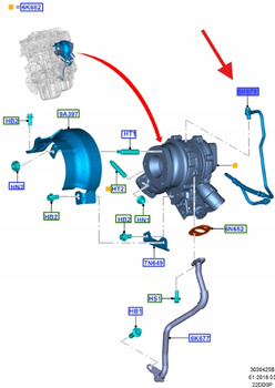 PRZEWÓD OLEJOWY RANGER 2011- 1885724 _ FB3Q-6K679-AA