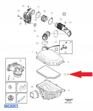 Volvo OE 31370161 filtr powietrza