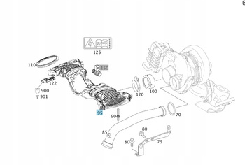 PRZEPŁYWOMIERZ RURA DOLOT 3.0 Diesel OM642 MERCEDES OE A6420908237