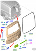 KLAPA BAGAŻNIKA FORD TRANSIT COURIER 2014- OE 2644027 _ ET76-A40706-AN