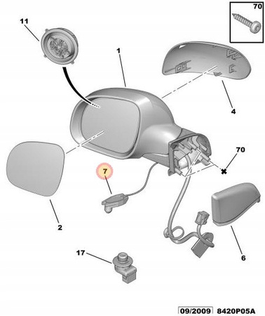 CZUJNIK TEMPERATURY ZEWN. CITROEN BERLINGO C2 C3 C4 C5 C6 C8 OE 6445F9