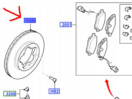 TARCZE HAMULCOWE PRZEDNIE FORD TRANSIT Mk6 2006-2014 _2256311_ME6C1J-1125-BB