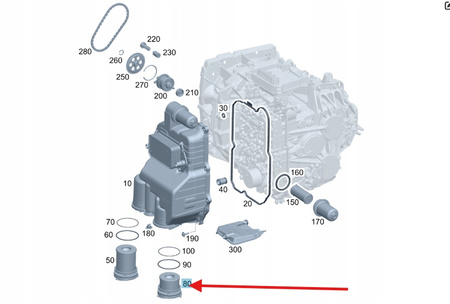 WKŁAD FILTRA OLEJU SKRZYNI 7G DCT MERCEDES OE A2473701705