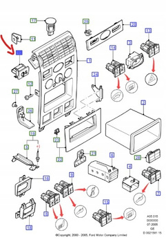 PRZEŁĄCZNIK ŚWIATEŁ FORD MONDEO Mk3 2000-2007_1458649_4S7T-13A024-DD
