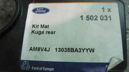 DYWANIKI GUMOWE TYLNE FORD KUGA Mk1 2008-2012 1502031_AM8V4J-13035-BA3YYW