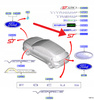 EMBLEMAT NAPIS "ST" TYŁ FORD FOCUS ST Mk4 2019- OE 2371149 _ KX7B-42528-AA