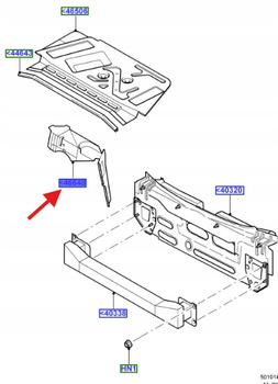 UCHWYT POSZYCIE TYLNE PRAWE FORD FOCUS MK1 1998- 1134348 _ PXS41-F46648-AA