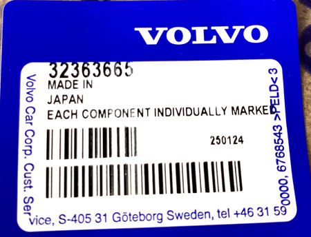 Zestaw oringów Wtryskiwacza Volvo S60, V60, V40 OE 32363665