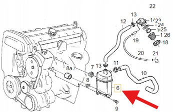 ODMA SEPARATOR OLEJU BENZYNA B6 VOLVO 960 S90 V90 OE 9135643