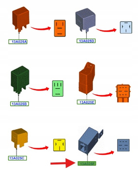 PRZEKAŹNIK ŚWIEC ŻAROWYCH 2.0 TDCi KUGA MONDEO 1693301 _ 9M5Q-12A343-AA