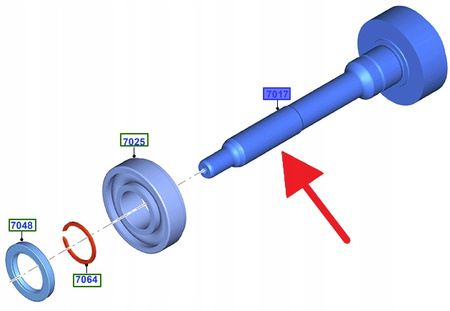 WAŁEK WEJŚCIOWY SKRZYNI MT82 5.0L V8 MUSTANG 15- OE 5174969 _ BR33-7017-AB