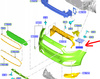 ŚLIZG ZDERZAKA PRZÓD PRAWY COURIER Mk1 2014- 2464333 _ ET76-17D958-AF