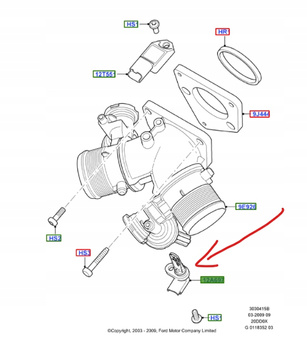 CZUJNIK TEMPERATURY POWIETRZA FORD FOCUS KUGA 1530145 _ 3M5A-12A697-AD