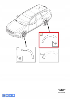 Owiewka błotnika Volvo 31420851