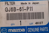 Filtr kabinowy - Mazda 6 GG/GY 02-05 CX-7 ER 07-09_GJ6B61P11 