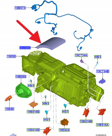 FILTR KABINOWY MICRON AIR FORD MUSTANG 2021-2023- 2542869 _ FR3J-18E269-AA