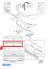 LISTWA DYFUZOR ZDERZAKA TYŁ R-Design VOLVO XC90 2016-2021 OEM/OE 32227193