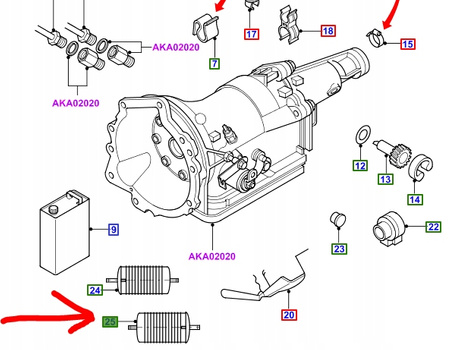 FILTR OLEJU SKRZYNI AUTOMAT SIERRA TRANSIT MONDEO _ 4069694 _ XC3P-7B155-AA