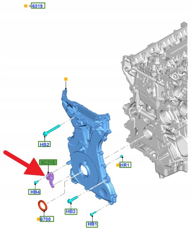 CZUJNIK POŁOŻENIA WAŁU KORBOWEGO FORD FOCUS MONDEO 2428176 _ 6M8G-6C315-AD