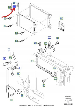 OSUSZACZ KLIMATYZACJI FORD GALAXY Mk2 2000-06_1151378_1M21-2B912-AA