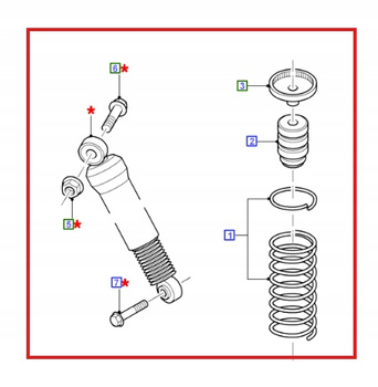 AMORTYZATOR TYLNY FORD MONDEO Kombi 2000-2007 2001229 _ MECS7J-18008-BA