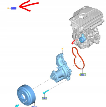 POMPA WODY FORD FOCUS KUGA PUMA FIESTA 18- 1.5 EB _ 2645271 _ HX7G-8501-BA