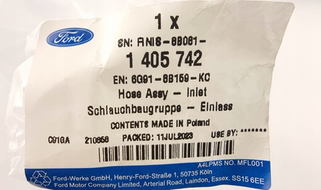 PRZEWÓD UKŁADU CHŁODZENIA FORD MONDEO S-MAX GALAXY