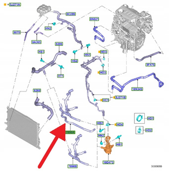 PRZEWÓD OLEJU PRZEKŁADNIOWEGO 2.0 ECOBLUE 2018- 2392083 _ JX61-7H256-PJ