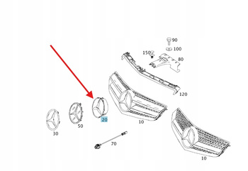 WSPORNIK GWIAZDY MERCEDES E W207 C W204 B W245 VITO W447 OE A2078880260