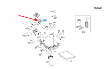 PRZEWÓD RURA ŚWIEŻEGO POWIETRZA MERCEDES SPRINTER W906 W907 OE A9065282224