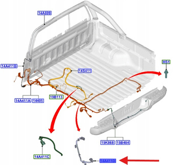 PRZEWÓD RANGER 2011- 2409767 _ JB3T-9L430-CB