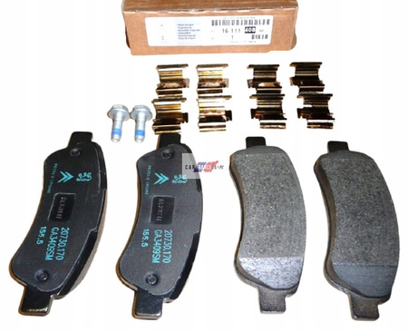 KLOCKI HAMULCOWE TYLNE JUMPER OE 1611140880