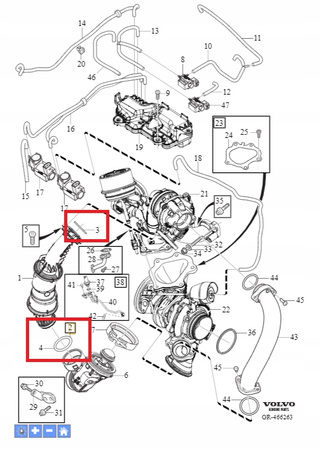 Zestaw uszczelek Volvo OE 31428590