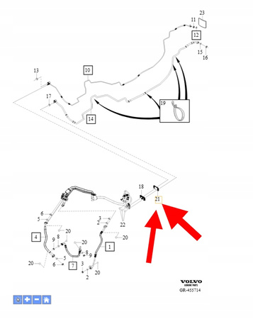 USZCZELKA PRZEWODÓW KLIMATYZACJI TYŁ B4 D4 VOLVO XC90 16- XC60 OEM 31469805