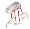 LEWA LISTWA ZEWNĘTRZNA DRZWI FORD FIESTA Mk7 2008- 1546824 _ 8A61-A25459-AC