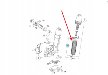 FILTR OLEJU M271 MERCEDES C W203 W204 E W211 W212 CLK OE A2711800109