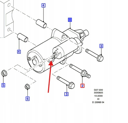 ROZRUSZNIK 2.0 TDCi FORD MONDEO 01- TRANSIT 00- 1449615 _ RYC1U-11000-AF