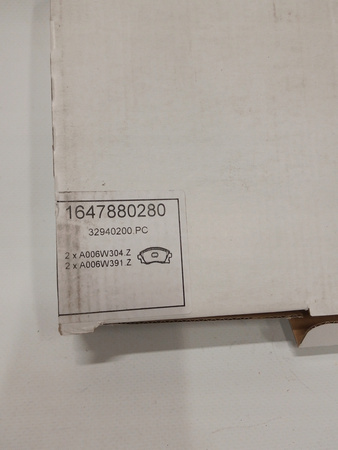 Klocki przód komplet Citroen OE Berlingo/C4/C5 16 478 802 80