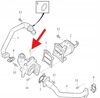 ZAWÓR EGR DIESEL 2.0 D4 VOLVO S90 V90 2017- XC60 XC90 V40 OE 36010130