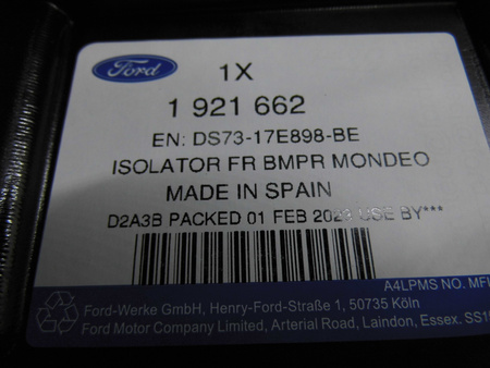 ABSORBER ZDERZAKA PRZÓD FORD MONDEO Mk5 2014- 1921662 _ DS73-17E898-BE