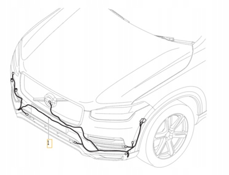 WIĄZKA INSTALACJA ZDERZAKA PRZÓD VOLVO XC90 2020- OE 32217290